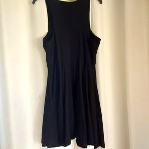 Bar III black front cut out  A-line dress above knee very cute
